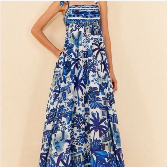 Farm Rio Tie Back Maxidress - Picture 3 of 6